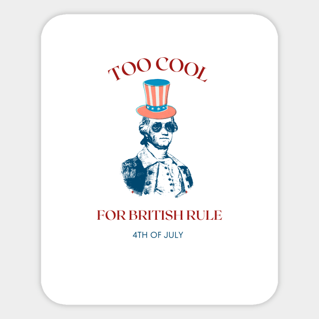 Fourth of july shirt Sticker by Butterflickdesigns